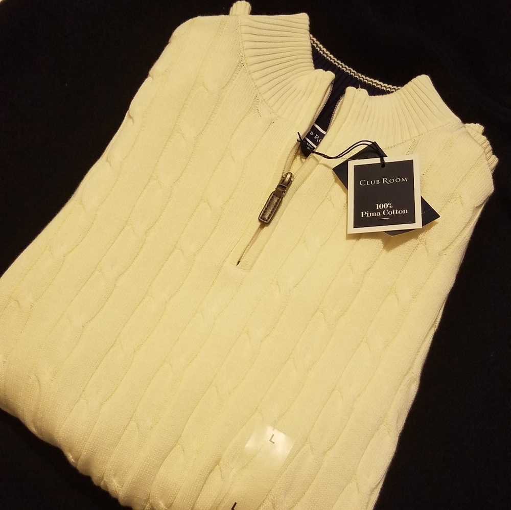 Club Room Quarter Zip Sweater